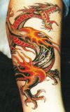dragon leg tattoo